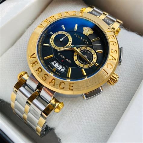 mens versace watches uk|Versace aion chronograph men's watch.